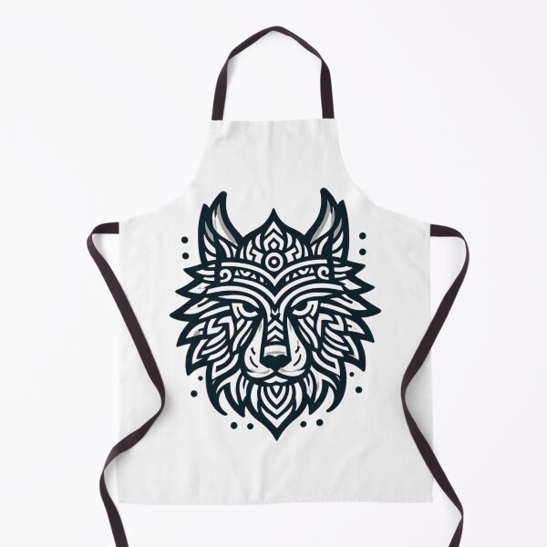 Artikelvorschau, Wilde Wikingerwolf-Illustration – Von der nordischen Mythologie inspiriertes Design entworfen und verkauft von gkhanco.