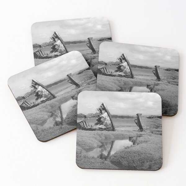 Item preview, Fleetwood Shipwrecks Monochrome Landscape designed and sold by CEastwoodPhotos.