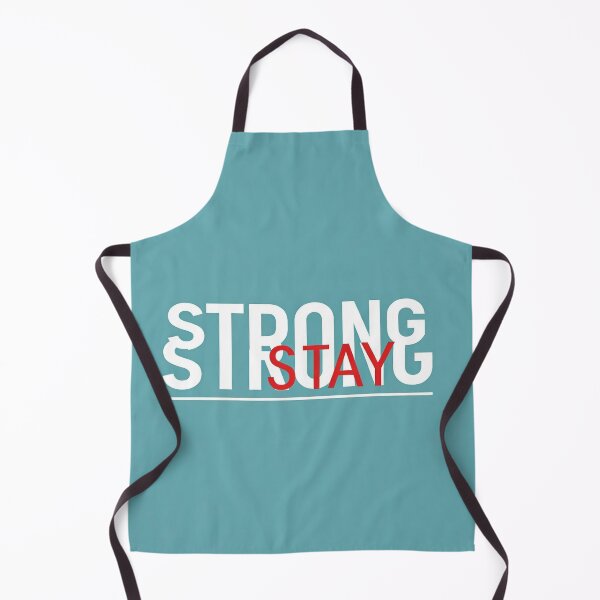 Item preview, "A graphic design with the word 'STRONG' repeated in bold, white letters, with a red 'STAY' overlapping." designed and sold by Omar-mo24.