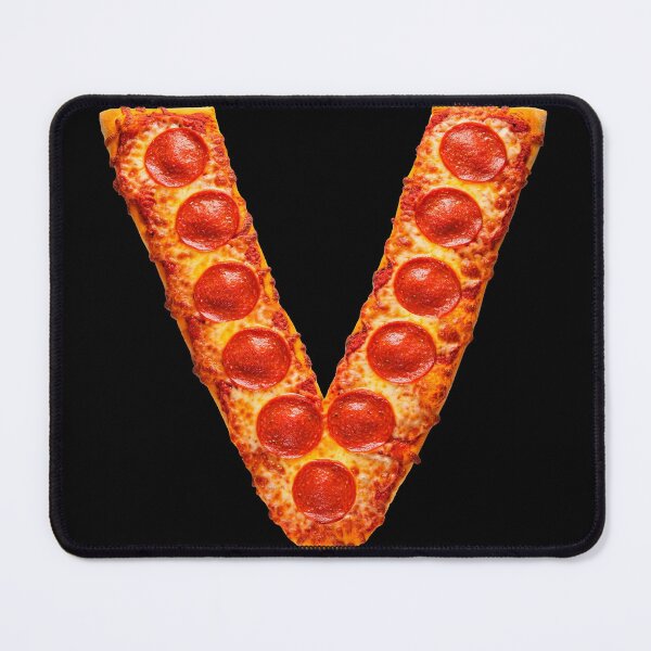 PIZZA LETTER V Mouse Pad