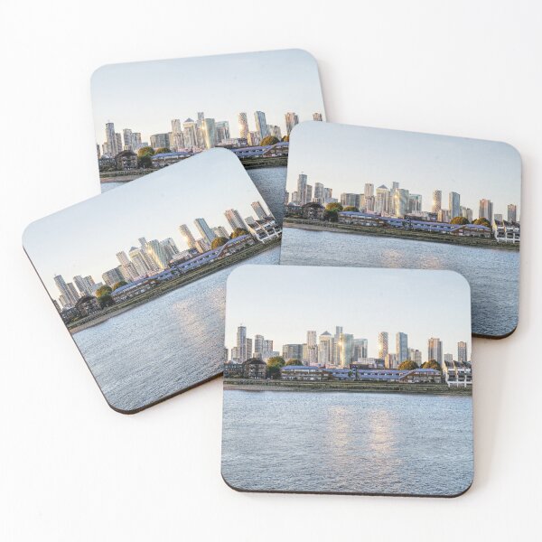 Item preview, London City skyline Canary Wharf Greenwich Sunset designed and sold by santoshputhran.