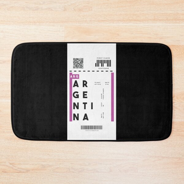 Item preview, Argentina Flight Ticket Sticker - South American Travel Souvenir designed and sold by Mographic997.