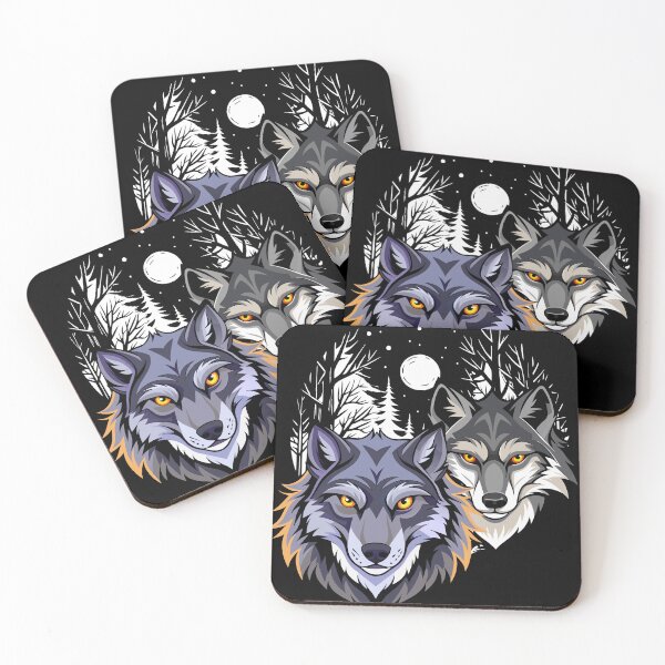 Item preview, Two Wild wolves  designed and sold by flashcompact.