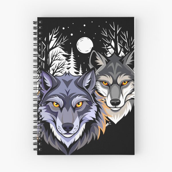 Item preview, Two Wild wolves  designed and sold by flashcompact.