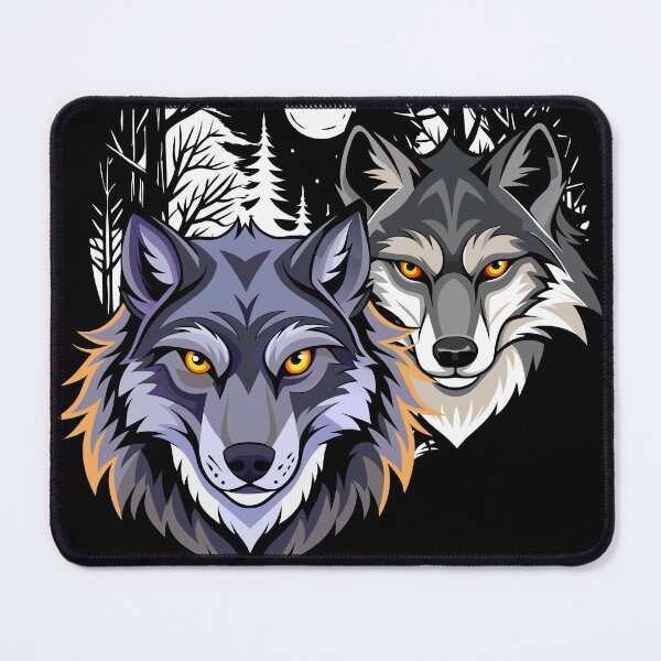 Item preview, Two Wild wolves  designed and sold by flashcompact.