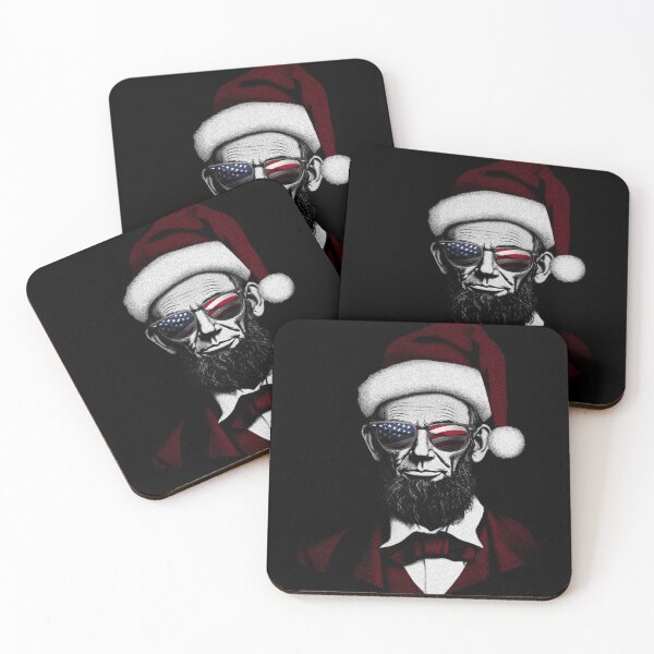Item preview, American Christmas Spirit Patriotic Abraham Lincoln Santa designed and sold by DrawHandArt.