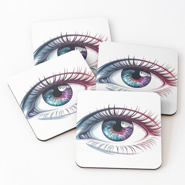 Item preview,  image of a bold, abstract illustration of a human eye: designed and sold by Omar-mo24.