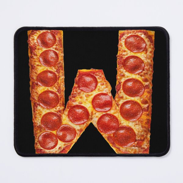 PIZZA LETTER W Mouse Pad