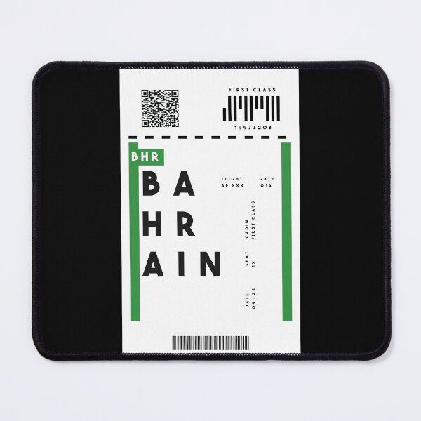 Item preview, Bahrain Flight Ticket Sticker - Arabian Peninsula Travel Souvenir designed and sold by Mographic997.