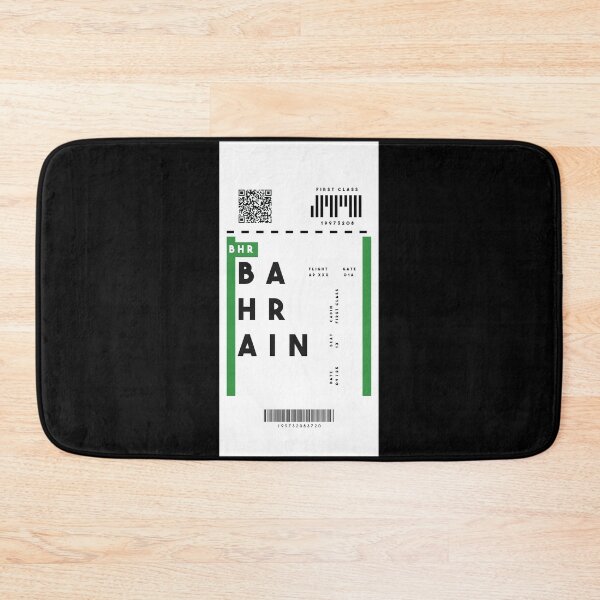 Item preview, Bahrain Flight Ticket Sticker - Arabian Peninsula Travel Souvenir designed and sold by Mographic997.