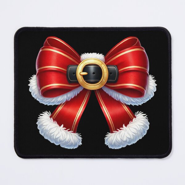 Item preview, Festive Red Santa Bow with Belt Buckle – Christmas Holiday Tee Design designed and sold by BlankCanvasHaHa.