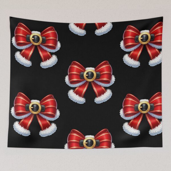 Item preview, Festive Red Santa Bow with Belt Buckle – Christmas Holiday Tee Design designed and sold by BlankCanvasHaHa.