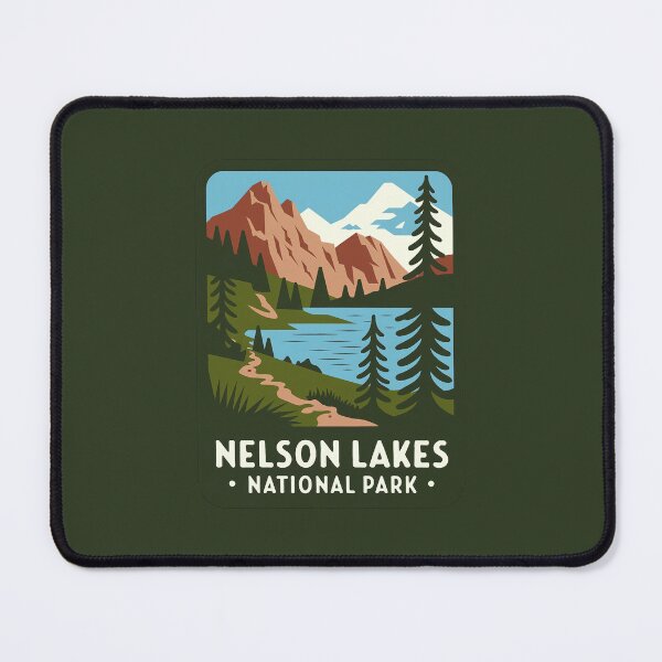 Item preview, Nelson Lakes National Park logo emblem designed and sold by ArtFusion-Shop.