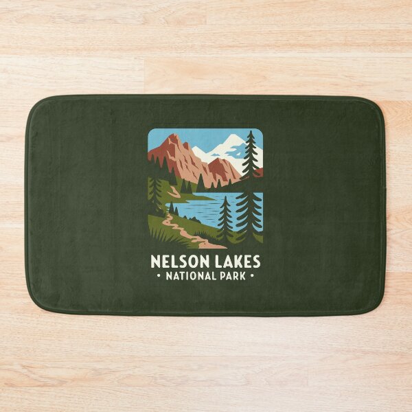 Item preview, Nelson Lakes National Park logo emblem designed and sold by ArtFusion-Shop.