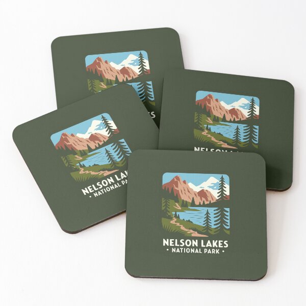 Item preview, Nelson Lakes National Park logo emblem designed and sold by ArtFusion-Shop.
