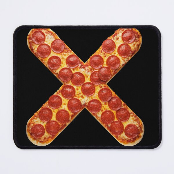 PIZZA LETTER X Mouse Pad
