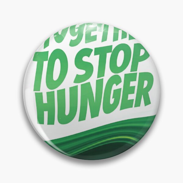 Item preview, the phrase 'TOGETHER TO STOP HUNGER' printed in green letters, with a green wave design below." designed and sold by Omar-mo24.