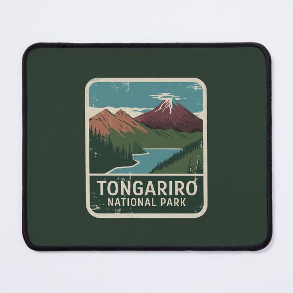 Item preview, Tongariro National Park logo emblem #3 designed and sold by ArtFusion-Shop.