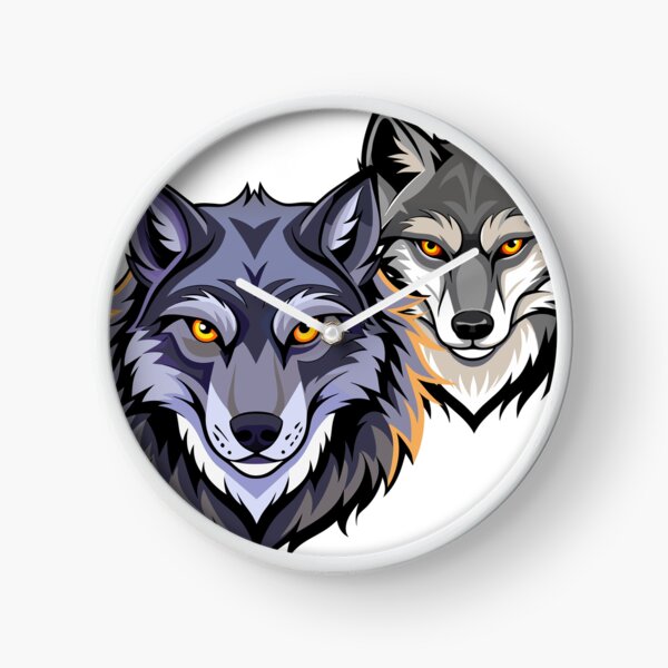 Item preview, Faces of 2 wild wolves designed and sold by flashcompact.