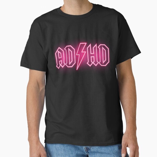 Vista previa del artículo con la obra «TDAH rosa neón neurodiverso déficit de atención ACDC», diseñado y vendido por Alyn8.