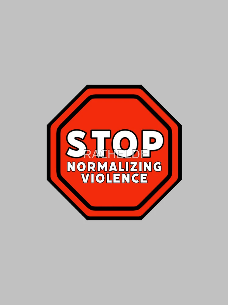 Thumbnail 4 of 4, iPhone Case, Stop normalizing violence designed and sold by Rachel the Artist .
