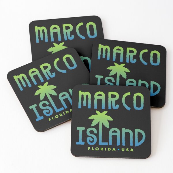 Item preview, Marco Island Florida Typographic Palm Tree Design designed and sold by Futurebeachbum.
