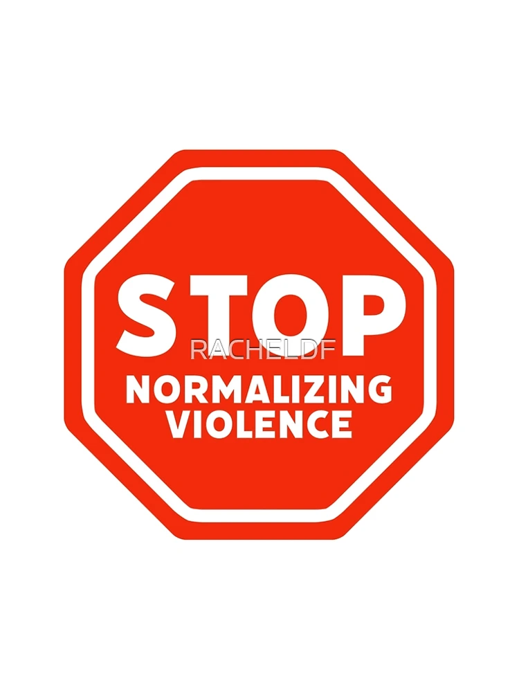 Thumbnail 5 of 5, A-Line Dress, Stop normalizing violence  designed and sold by Rachel the Artist .