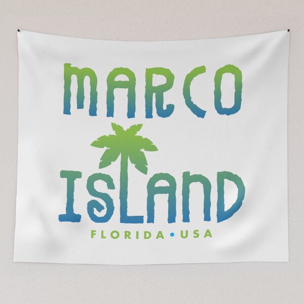 Item preview, Marco Island Florida Typographic Palm Tree Design designed and sold by Futurebeachbum.