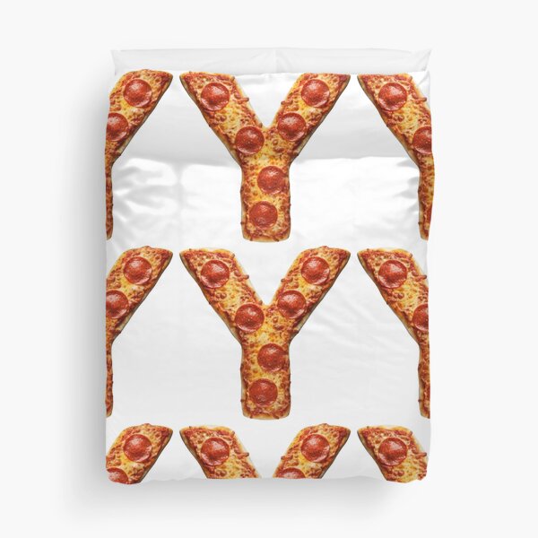 PIZZA LETTER Y Duvet Cover