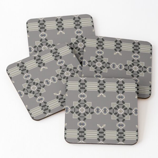Item preview, Grey Flower Garland Surface Pattern by Jenny Meehan 3 designed and sold by Jenny Meehan Art Prints and Patterns .