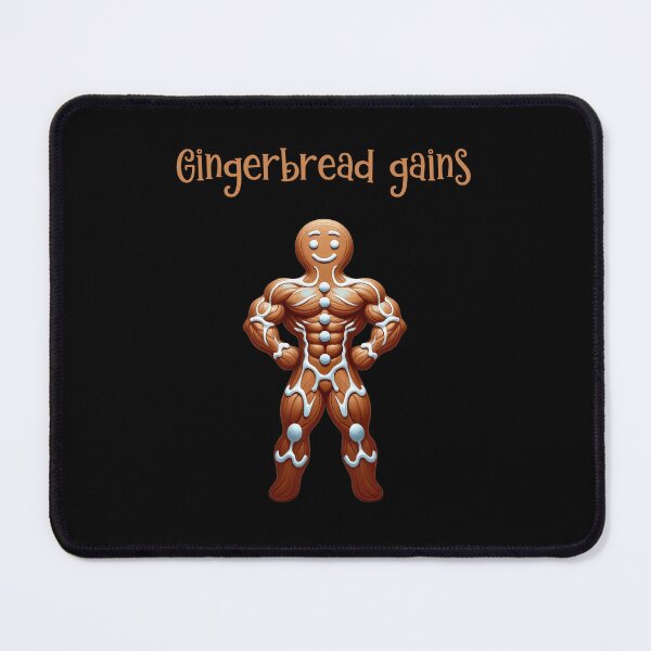 Item preview, Gingerbread gains - gingerbread cookie for fitness enthusiast designed and sold by mariguita5.