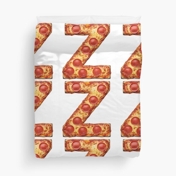 PIZZA LETTER Z Duvet Cover