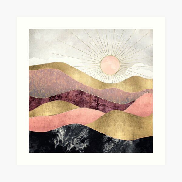 Blush Sun Art Print