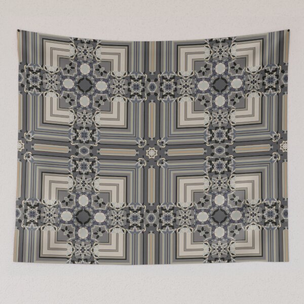 Item preview,  Grey Flower Garland Surface Pattern by Jenny Meehan 13 designed and sold by Jenny Meehan Art Prints and Patterns  .
