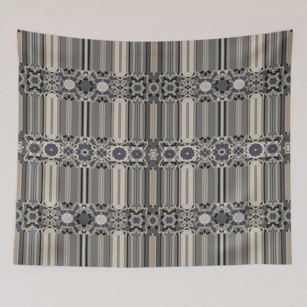 Item preview,  Grey Flower Garland Surface Pattern by Jenny Meehan 14,  designed and sold by Jenny Meehan Art Prints and Patterns  .