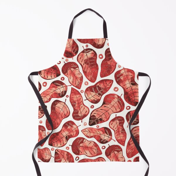 Item preview, Vivid Red Tropical Leaves Pattern designed and sold by schorrnuff.