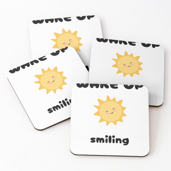 Item preview, Wake up smiling funny statement designed and sold by GinnyGi.