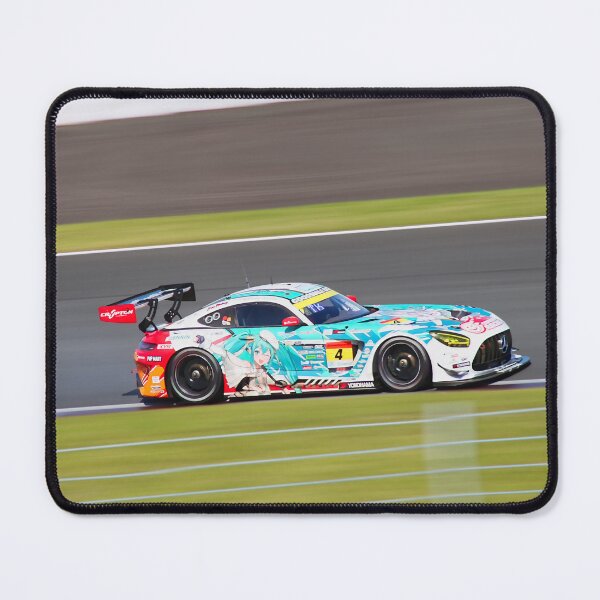Item preview, High-Speed Itasha Race Car on Track – Japanese Motorsport Photography designed and sold by KawaCapture.