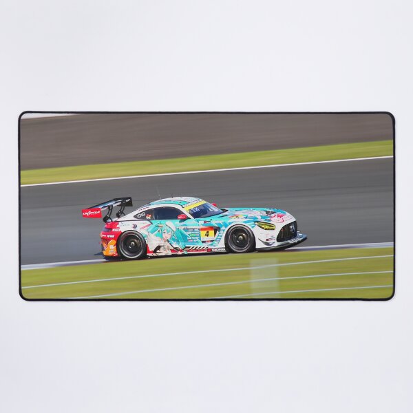 Item preview, High-Speed Itasha Race Car on Track – Japanese Motorsport Photography designed and sold by KawaCapture.