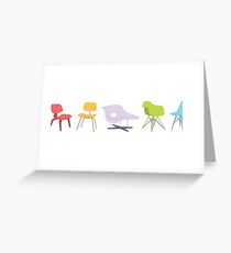 Ray & Charles Eames Chairs Classic Design Greeting Card