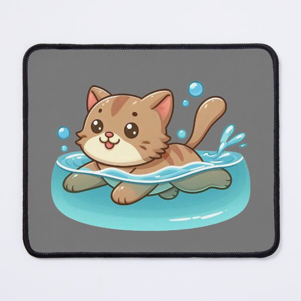 Item preview, Swimming cat designed and sold by MeowKittyPurr.