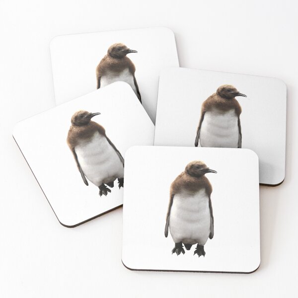 Item preview, Cute Standing King Penguin Chick Boxed designed and sold by SBPenguins.
