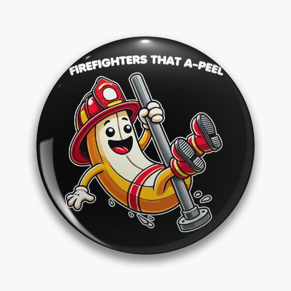 Item preview, Banana Firefighter - Firefighters That A-PEEL designed and sold by MaateoDesign.