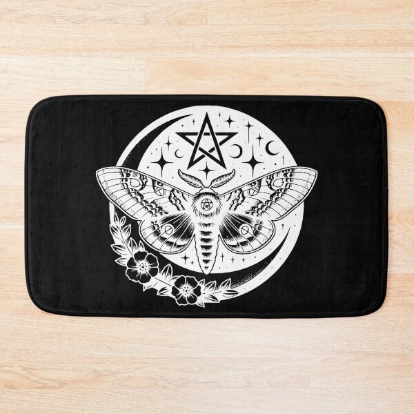 Item preview, Occult Crescent Moon Pentacle Luna Moth designed and sold by RayCrimson.