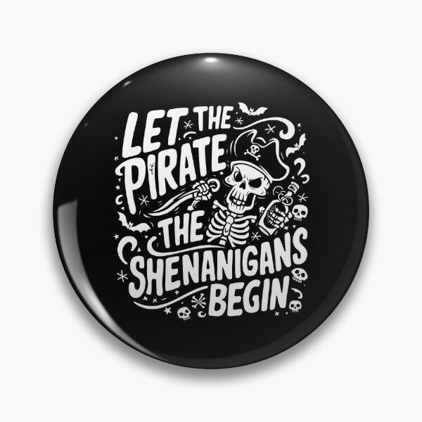 Item preview, Halloween Skull Let The Pirate Shenanigans Begin designed and sold by box-artshop.