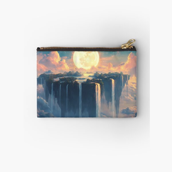 Item preview, Ethereal Dreamscape: Floating Islands and Moonlit Waterfalls designed and sold by north-sky.