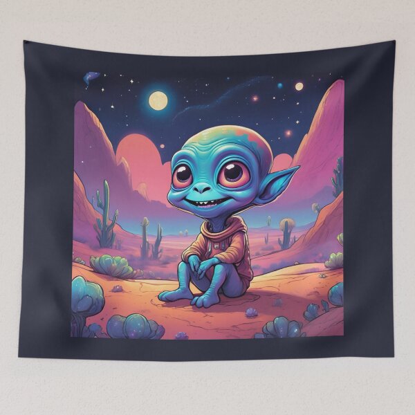 Item preview, Little laughing cute alien designed and sold by OSKARPIC.