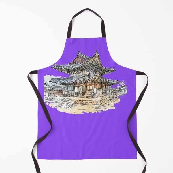 Item preview, 3D Sketch of Hahoe Folk Village in Andong, Korea - UNESCO Cultural Heritage Site, designed and sold by PaintMeWorld.