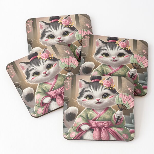 Item preview,  Cat in Lotus Tattoo designed and sold by eyyow.