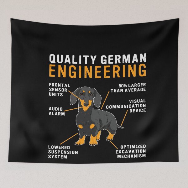Item preview, Quality German Engineering - Dachshund Lover Wiener Dog designed and sold by GrahamEllis.